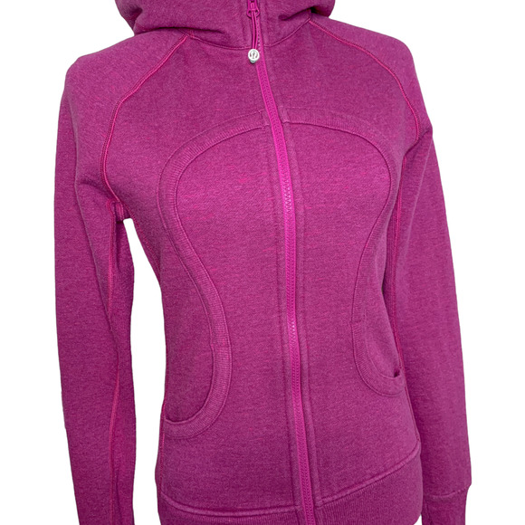 Lululemon Scuba Hoodie II Heathered Ultra Violet Purple Size 6 - Picture 3 of 16